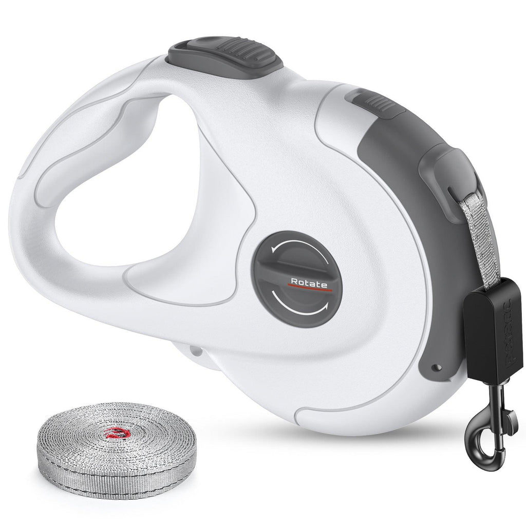 Reflective Retractable Dog Leash With Tractor Design