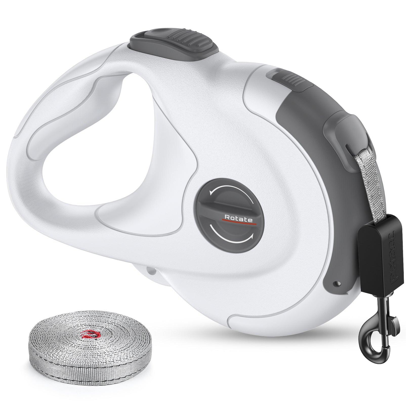 Reflective Retractable Dog Leash With Tractor Design