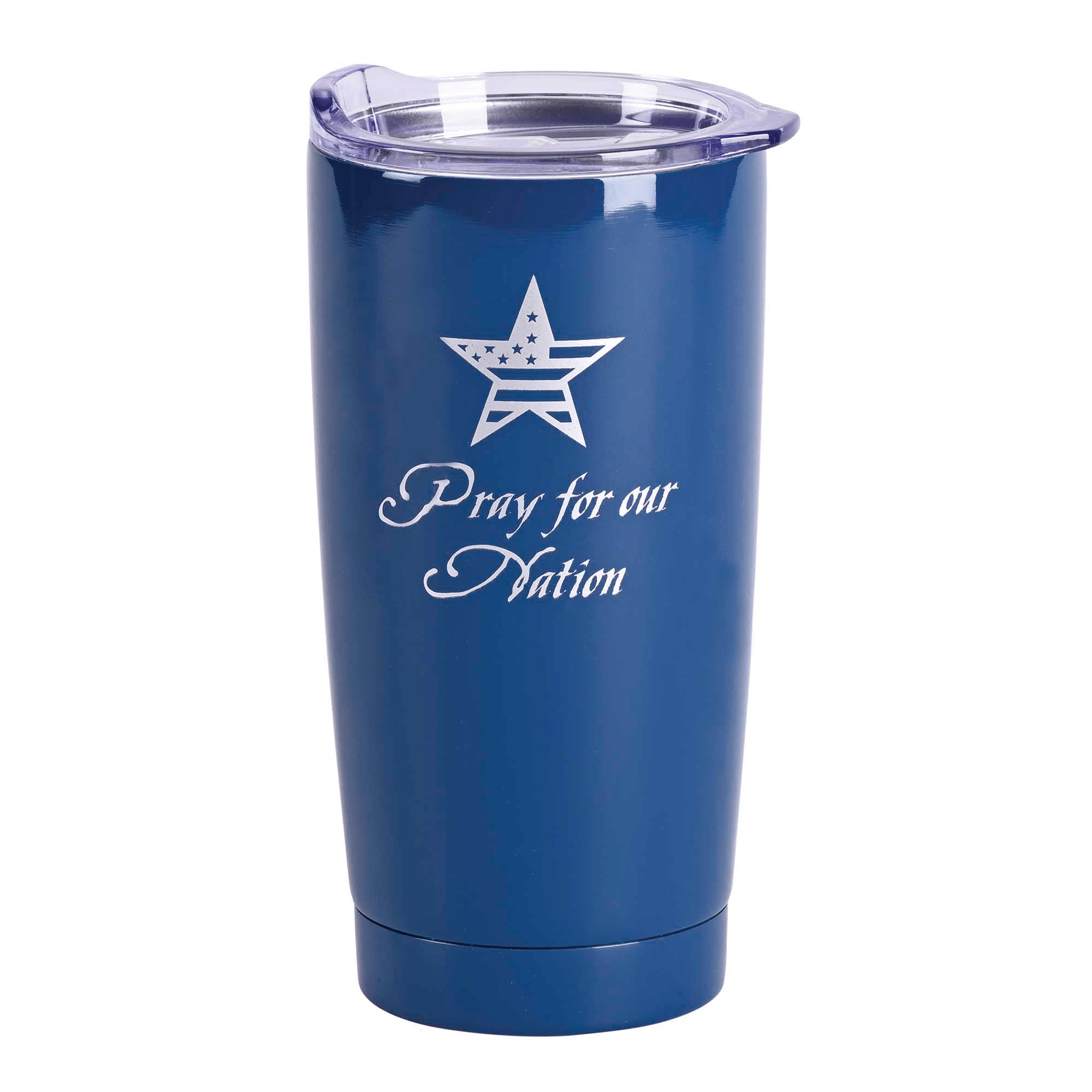 Navy Stainless Steel Tumbler - Pray For Our Nation 20 Oz