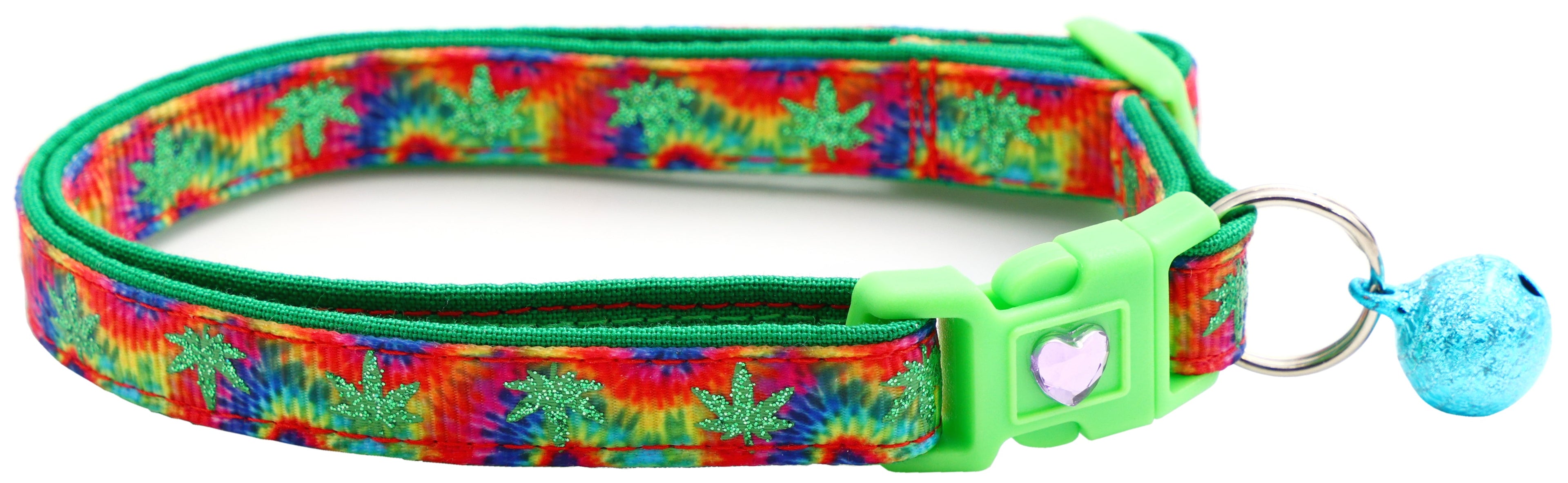 Marijuana Leaves Breakaway Cat Collar