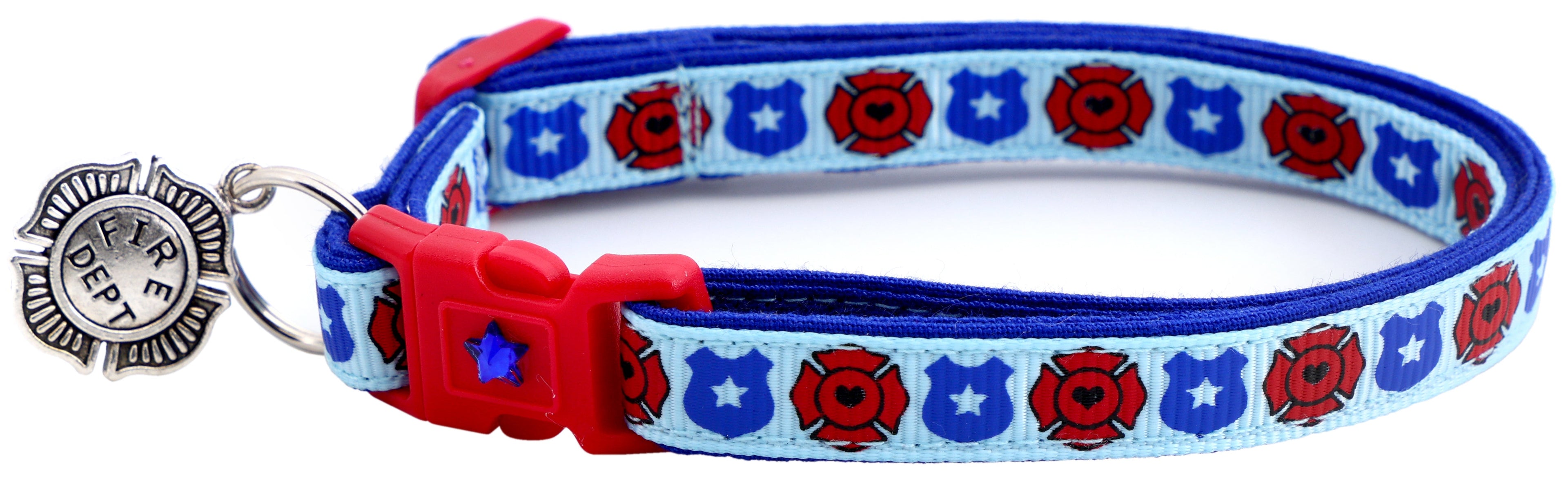 Fire and Police Badges Cat Collar-19