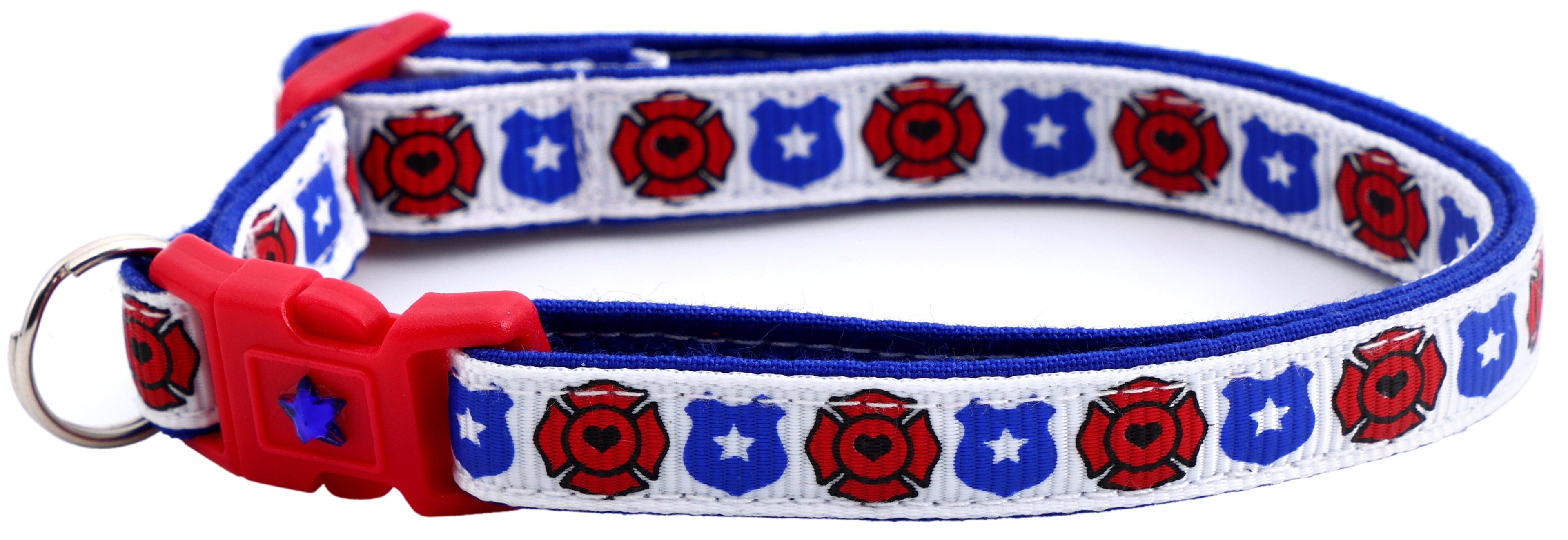 Fire and Police Badges Cat Collar-42