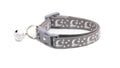 Silver Moons and Stars on Silver Cat Collar