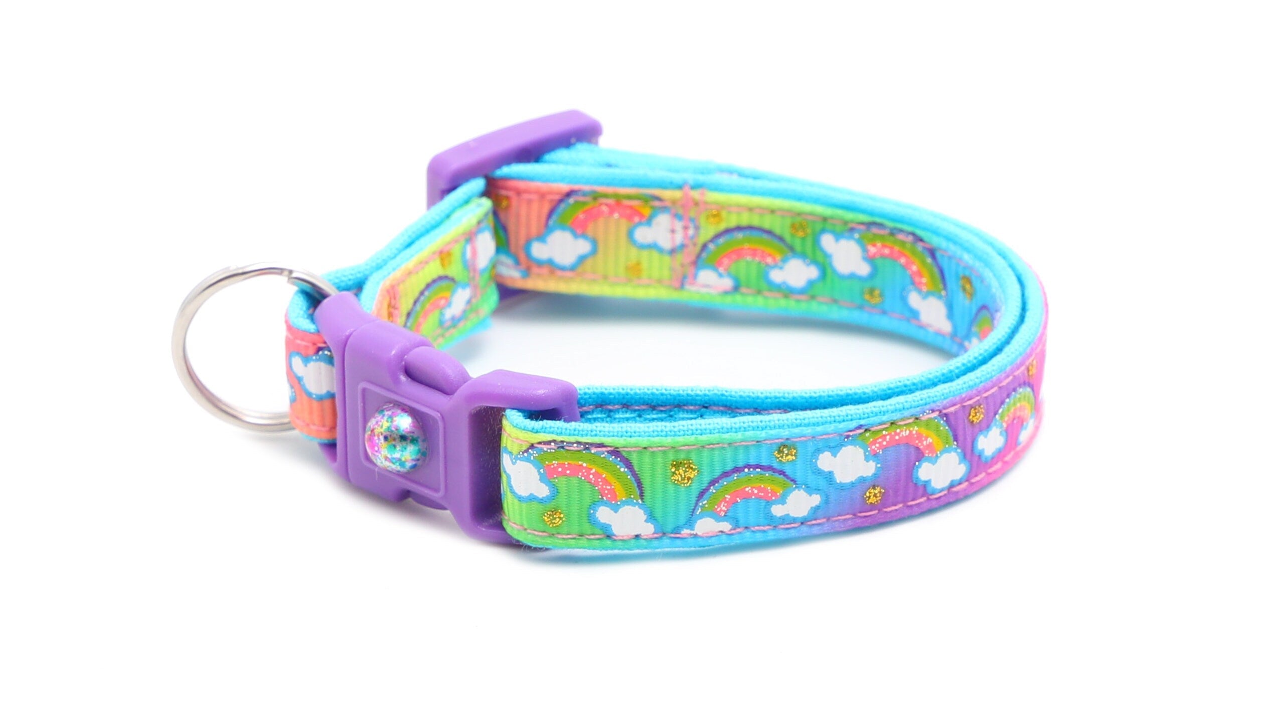 Rainbows over Rainbow Ombre Cat Collar