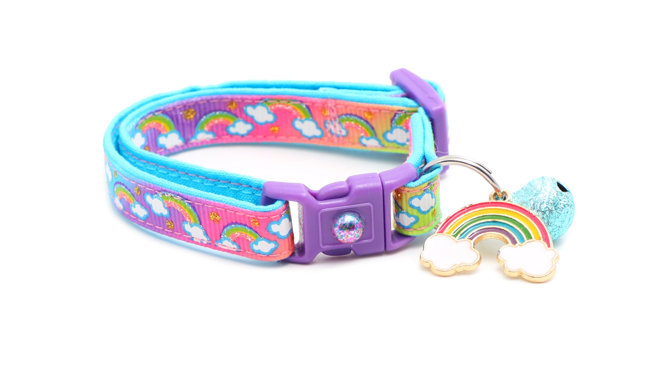 Rainbows over Rainbow Ombre Cat Collar
