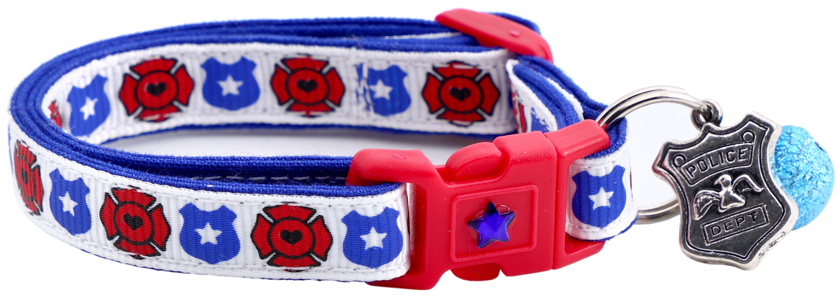 Fire and Police Badges Cat Collar-32