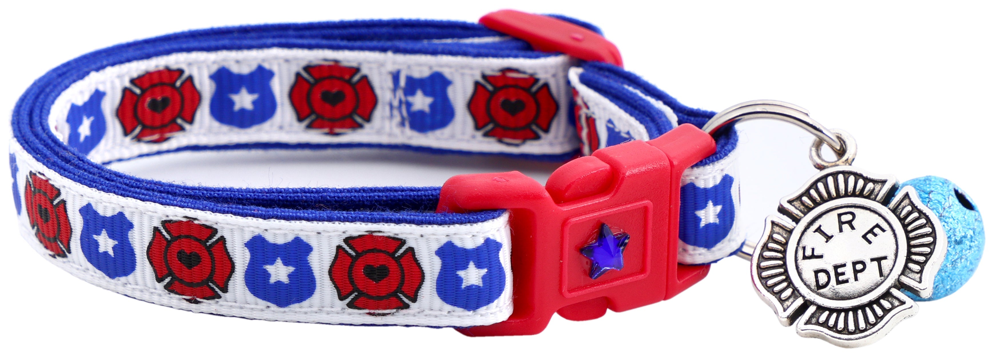 Fire and Police Badges Cat Collar-39